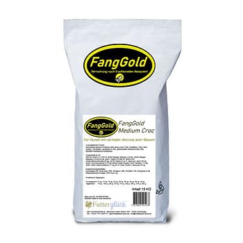 FangGold – Medium Croc Trockenfutter ideal für Hunde mit normaler Aktivität. Es ist perfekt abgestimmt auf die Bedürfnisse von Hunden, die ein normales Aktivitätsniveau aufweisen.