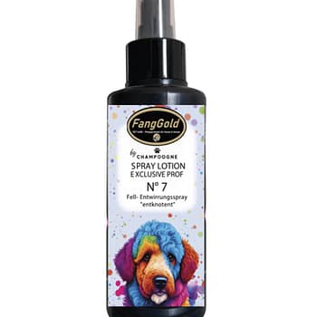 Fell-Entwirrungsspray für Hunde zum Lösen von Haarknoten und Verfilzungen. Mit Salbei und Rosmarin, ideal für Hundesalons und Groomer.